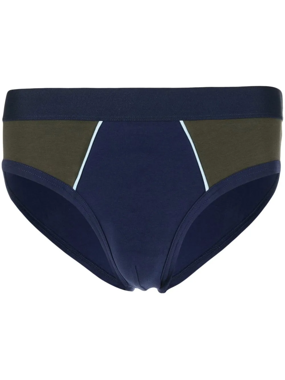 Moschino Colour-block Briefs In Blue