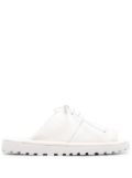 Marsèll lace-up leather sandals - White