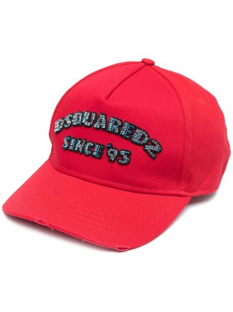 DSQUARED2 logo-patch detail baseball cap Women