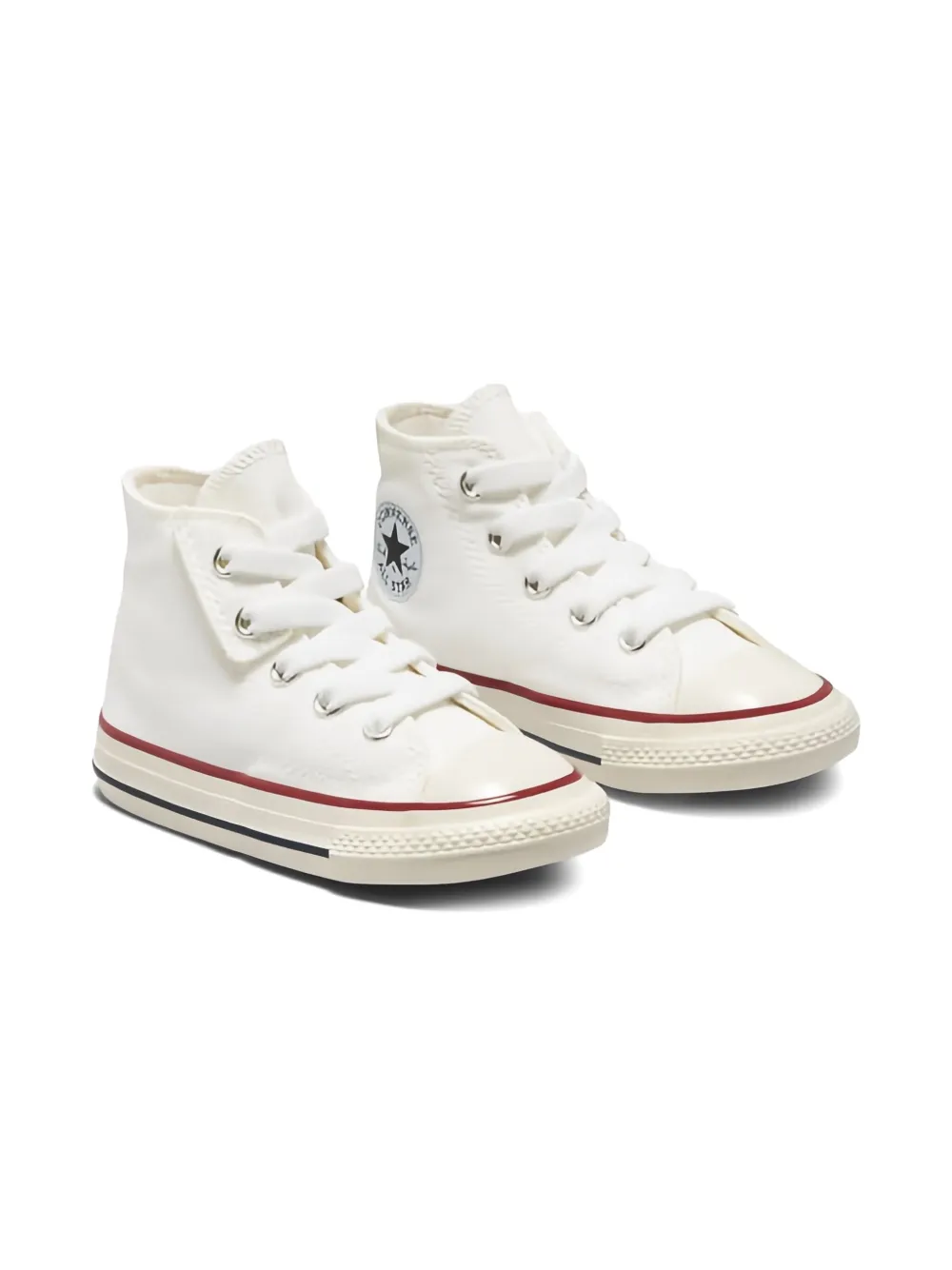 Converse Kids lace-up high-top sneakers - White
