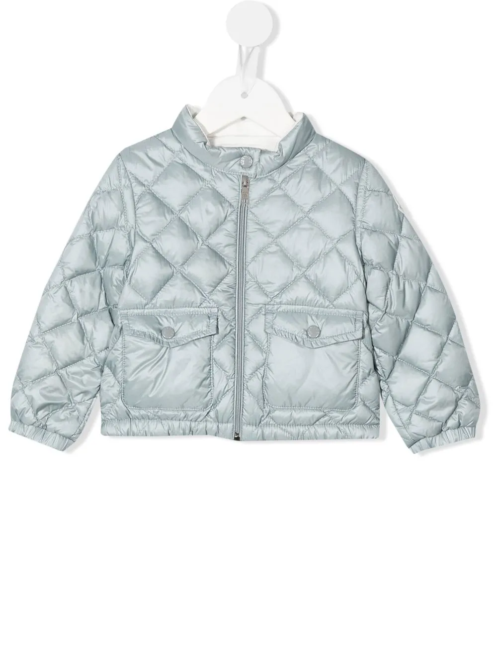 

Moncler Enfant chamarra capitonada con cierre - Gris