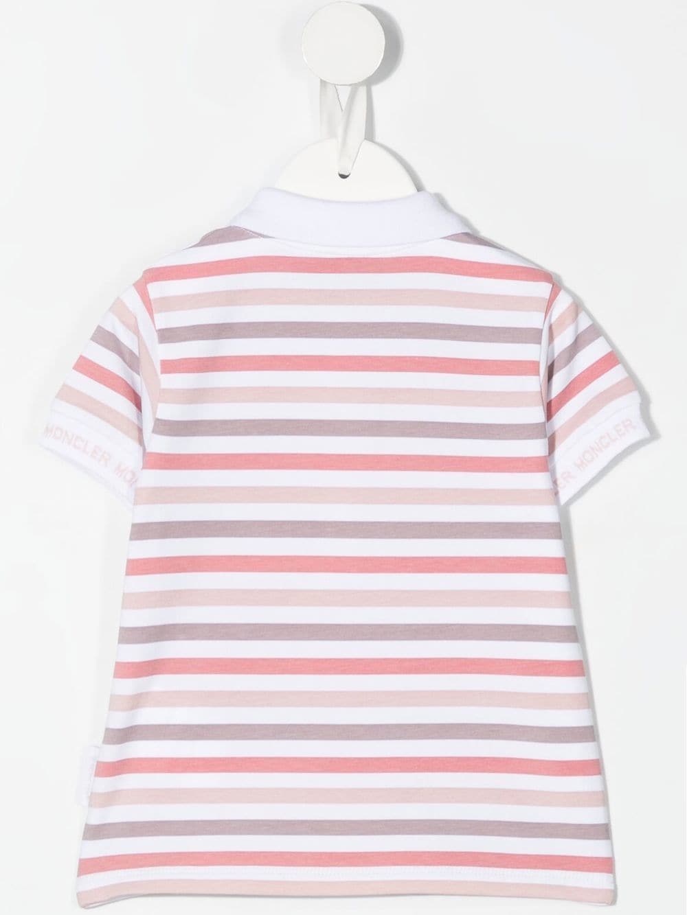 Moncler Enfant Gestreept poloshirt - Roze