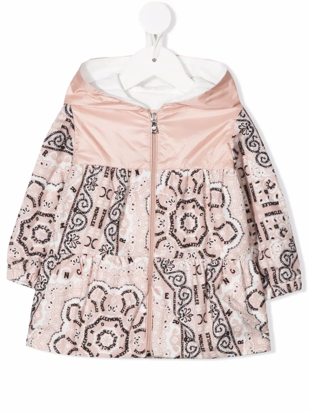 

Moncler Enfant Narye hooded paisley-logo jacket - Pink