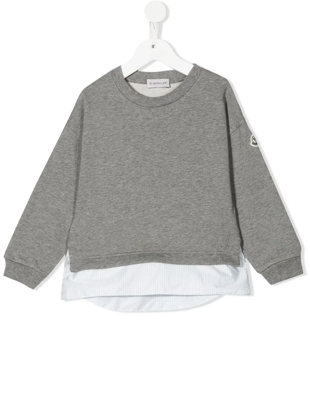 

Moncler Enfant sudadera con diseño a capas - Gris