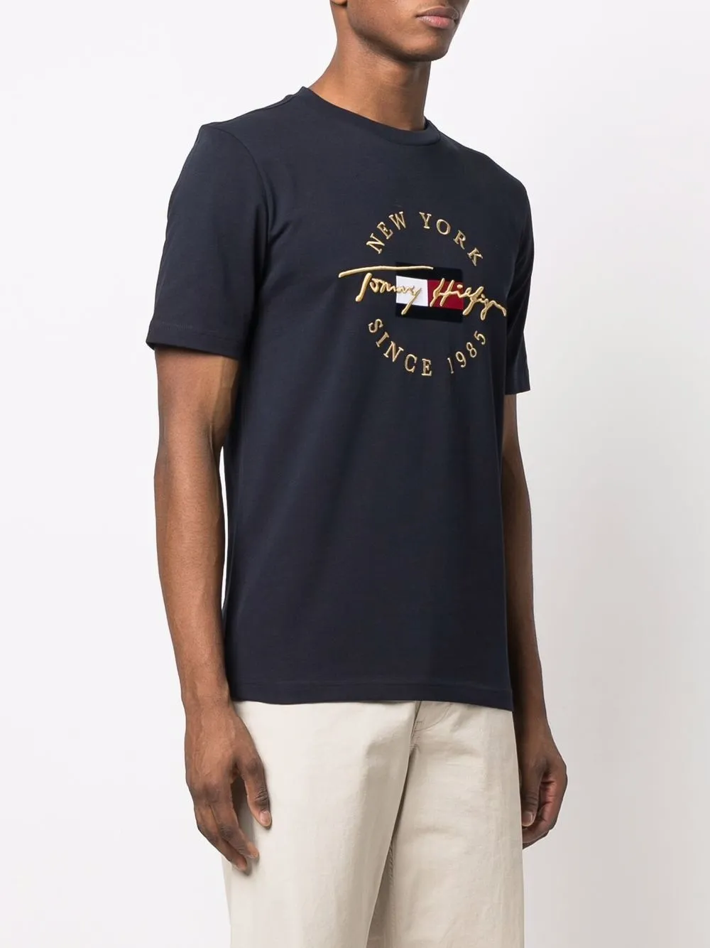 фото Tommy hilfiger футболка из органического хлопка с логотипом