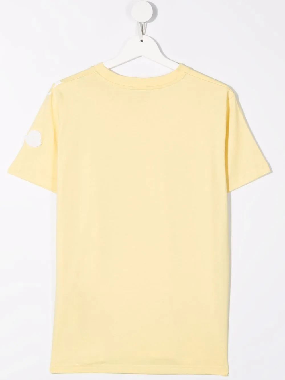 Moncler Enfant T-shirt met logoprint - Geel