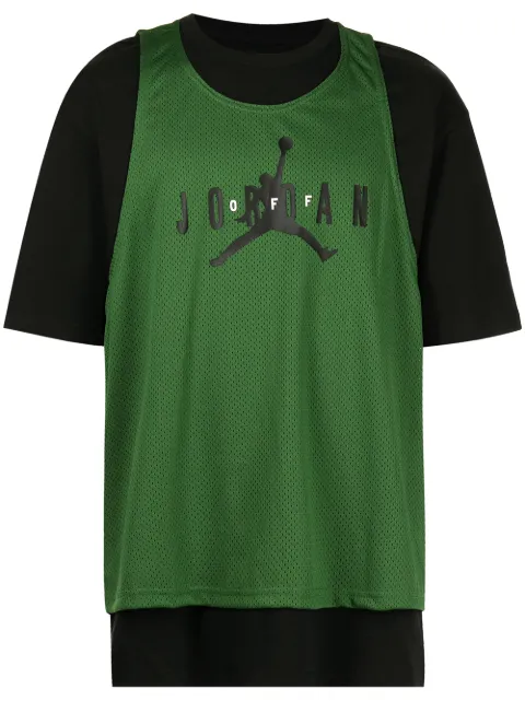 Jordan playera a capas con logo estampado 
