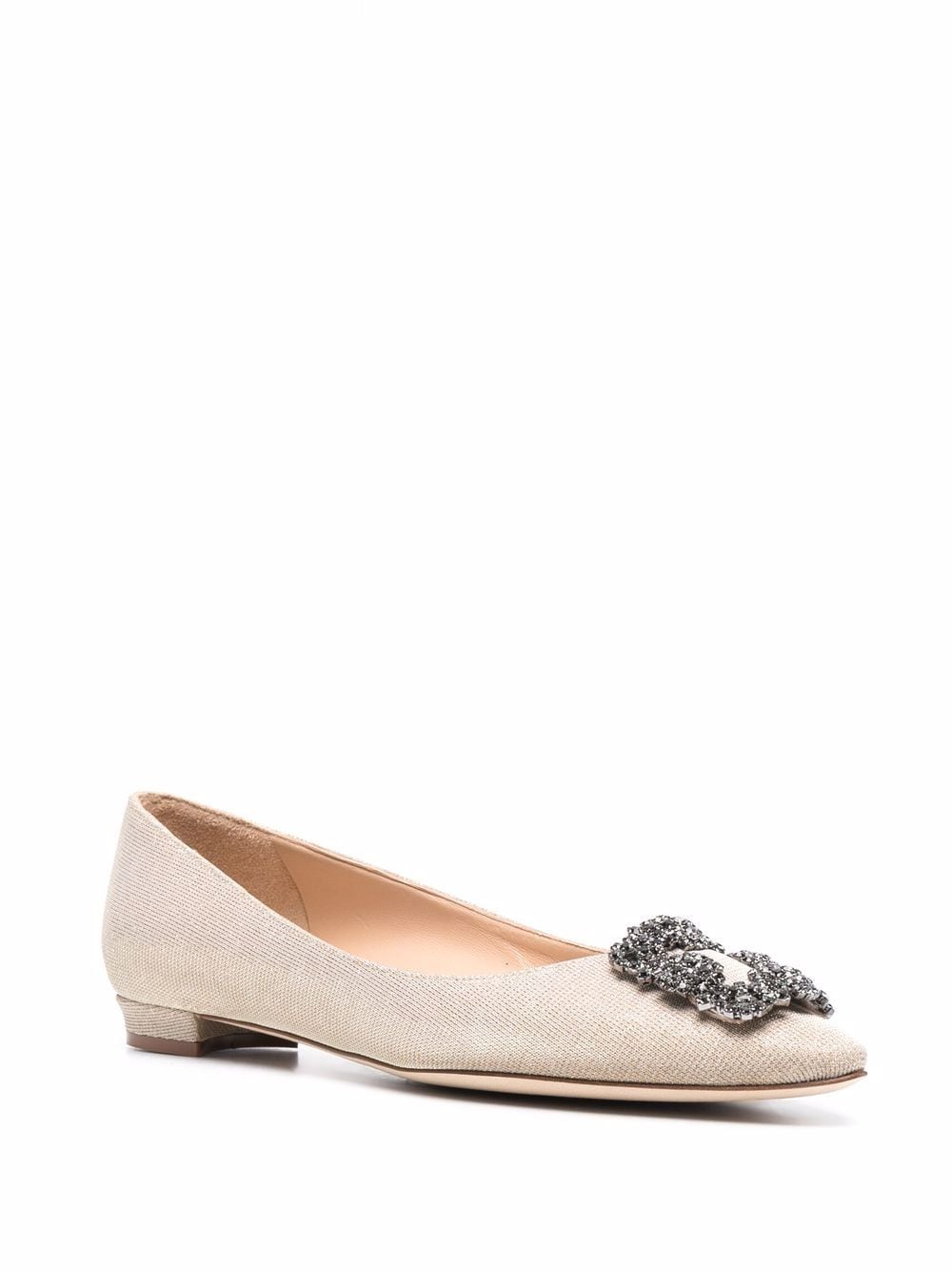 Manolo Blahnik Hangisi ballerina's - Beige