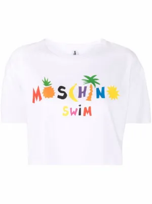 moschino swim t shirt women's