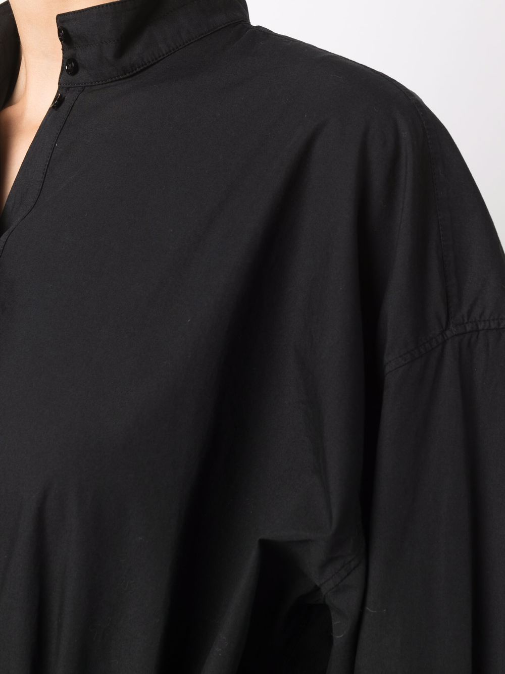 фото Lemaire band-collar wrap shirt