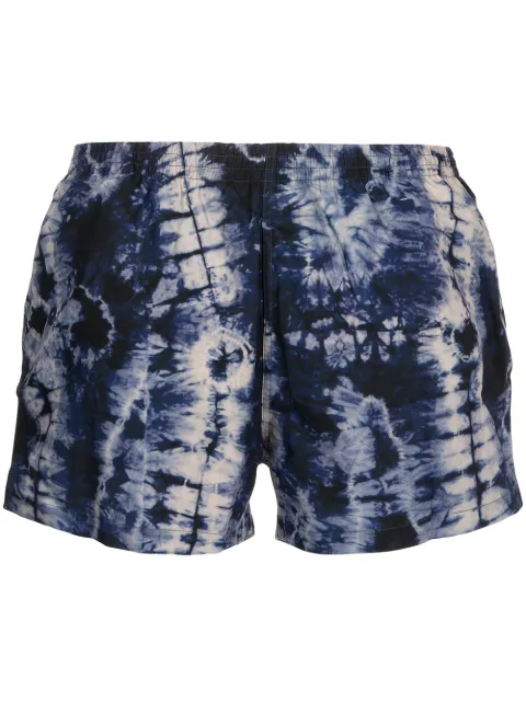 Timo Trunks shorts de playa con estampado tie-dye