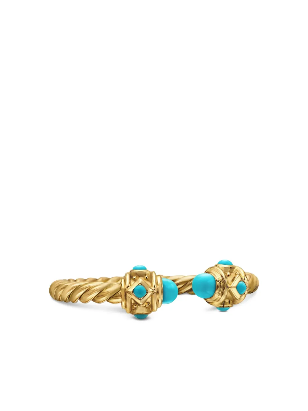 David Yurman Renaissance ターコイズ リング 2.3mm 18Kイエローゴールド David Yurman Renaissance ターコイズ リング 2.3mm 18Kイエローゴールド