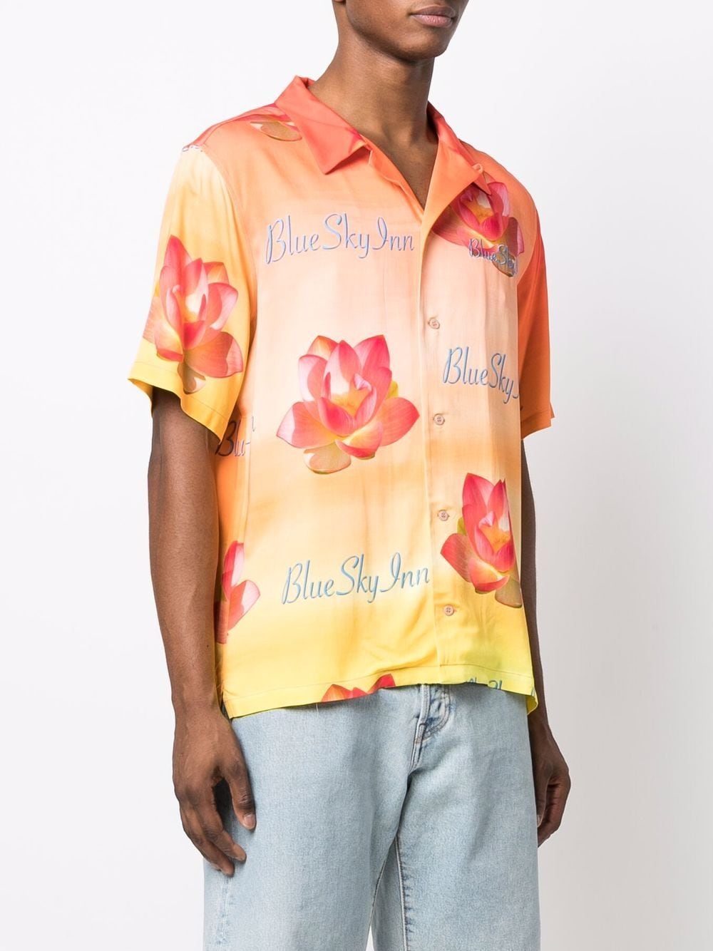 фото Blue sky inn рубашка с цветочным принтом