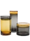 POLSPOTTEN Caps and Jars glass jars (set of 3) - Neutrals