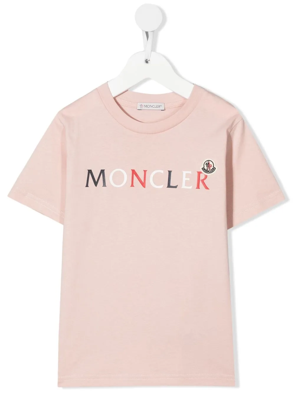 

Moncler Enfant playera con logo SS - Rosado