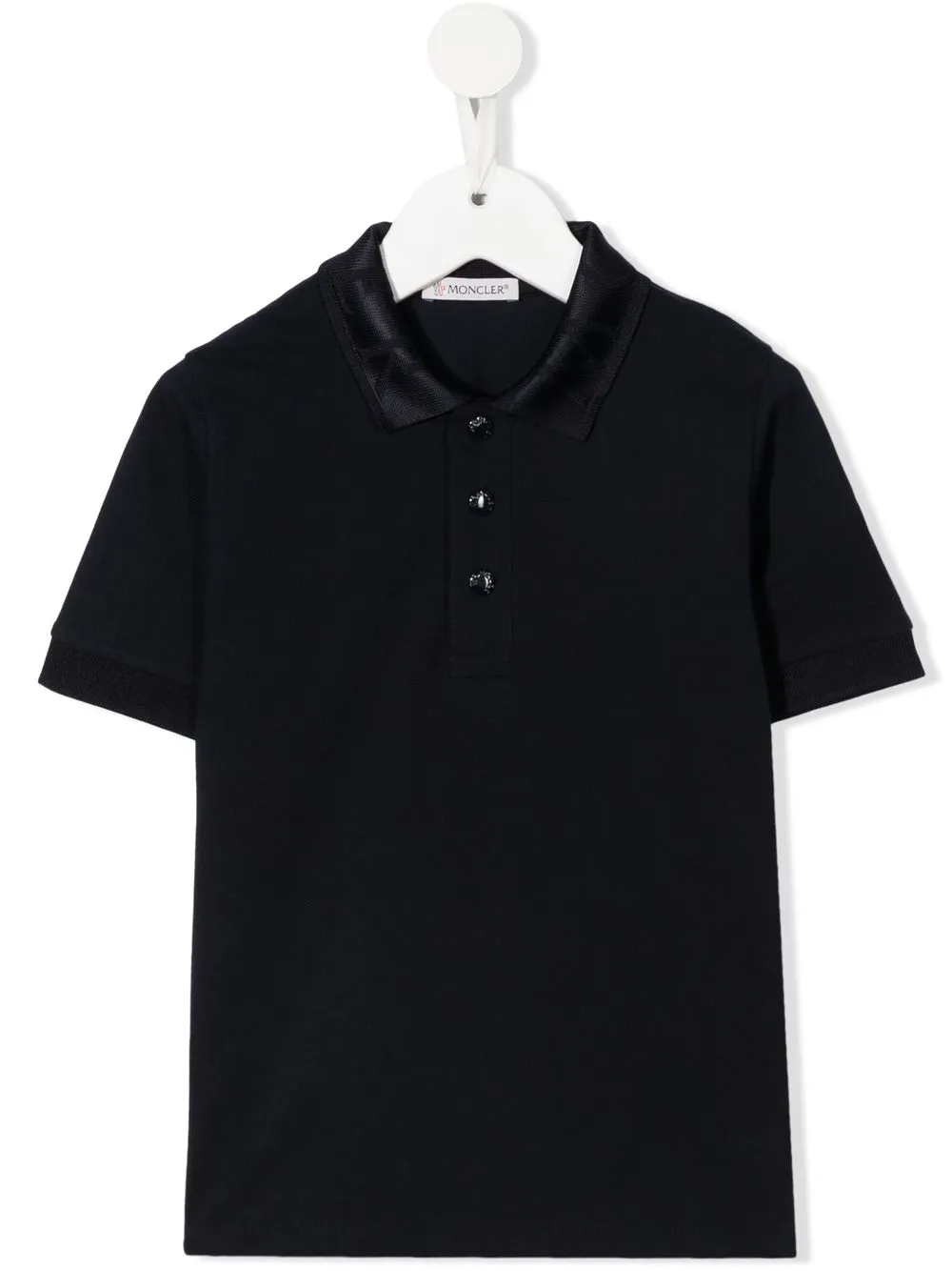 

Moncler Enfant playera tipo polo con logo en el cuello - Azul