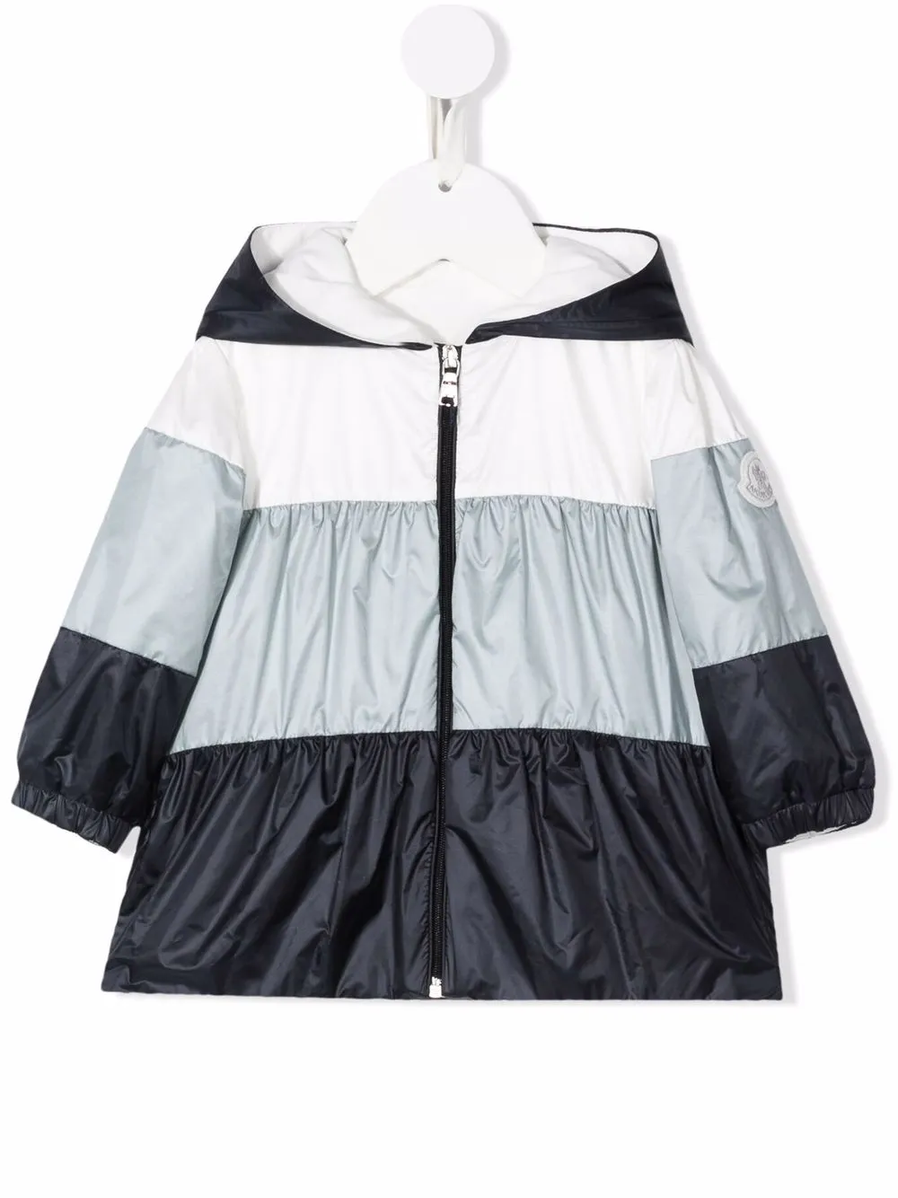 

Moncler Enfant chamarra con capucha y diseño color block - Azul