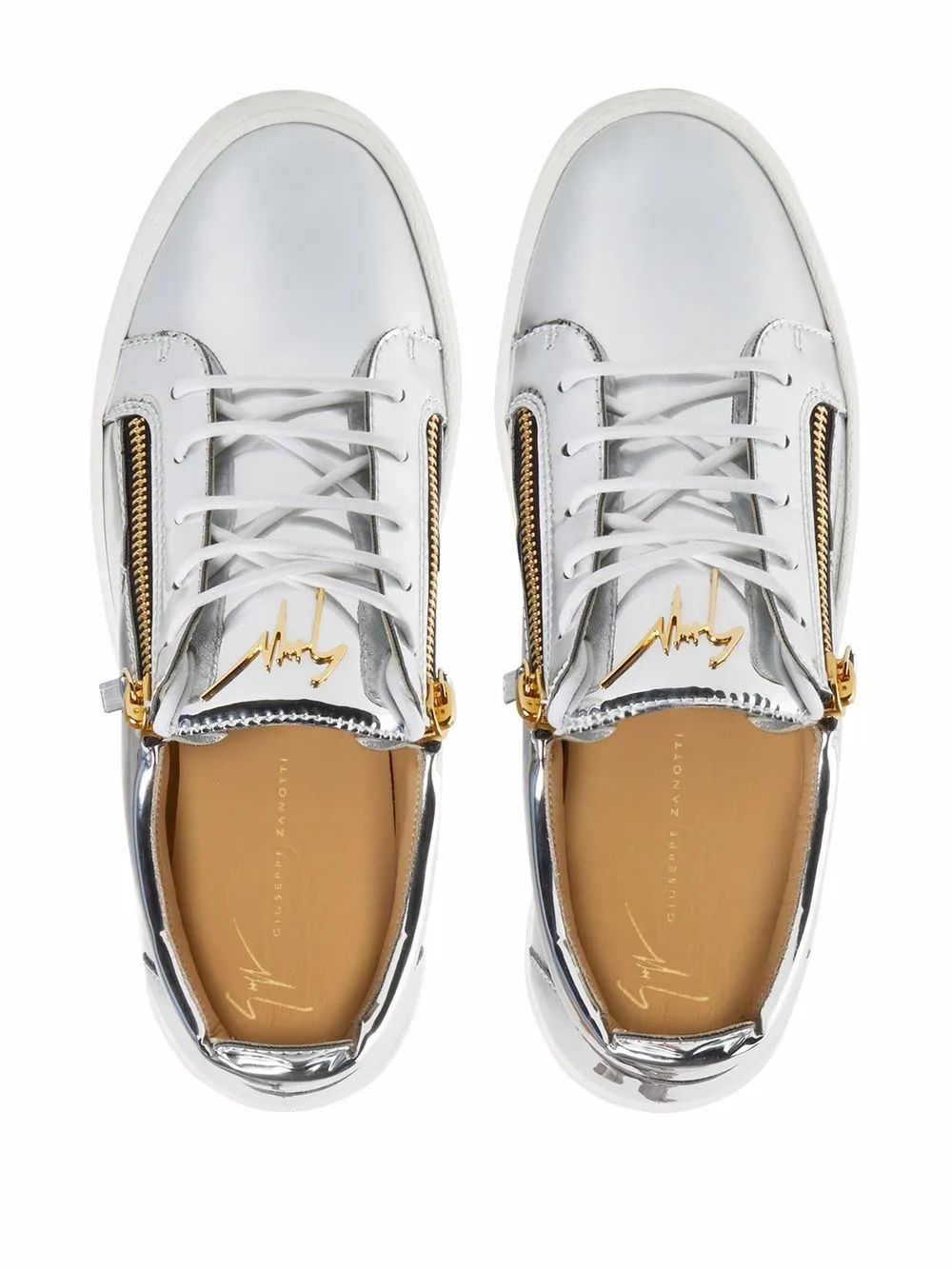 фото Giuseppe zanotti кеды frankie с эффектом металлик
