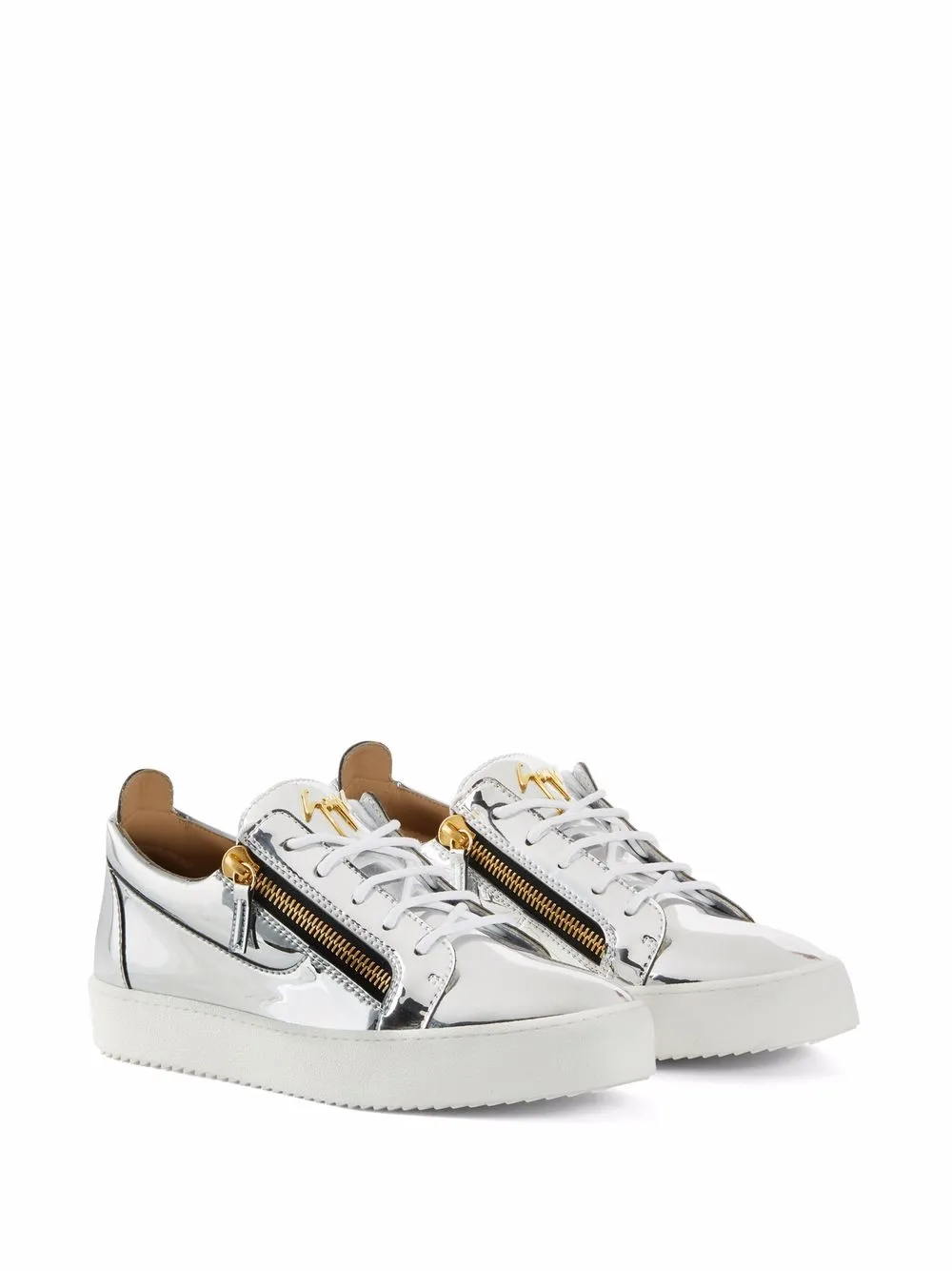 Giuseppe Zanotti Frankie sneakers met metallic-effect - Grijs