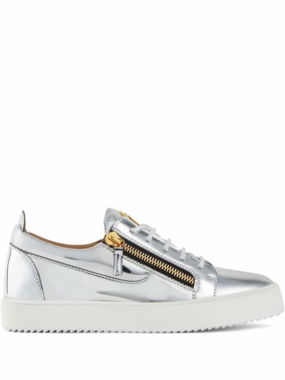 

Giuseppe Zanotti Frankie metallic-effect sneakers - Grey
