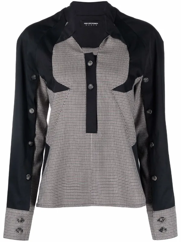 Kiko Kostadinov two-tone houndstooth 