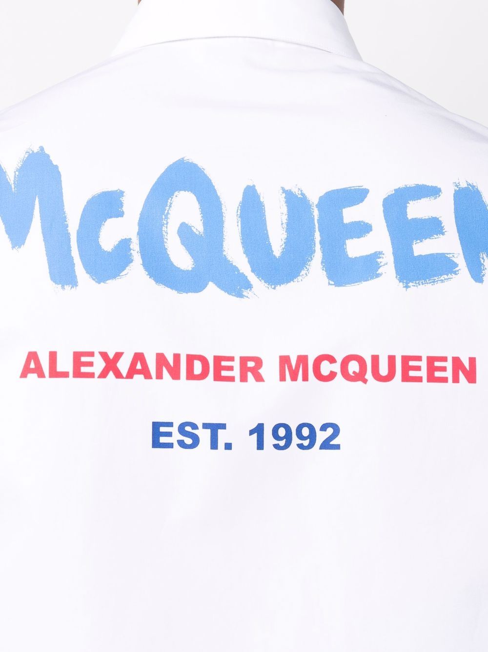 фото Alexander mcqueen рубашка mcqueen graffiti