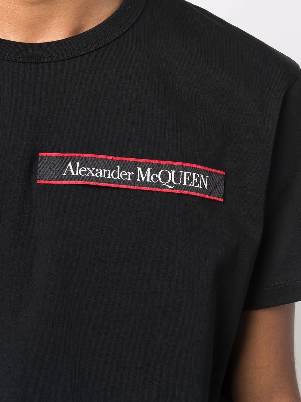 фото Alexander mcqueen футболка с нашивкой-логотипом