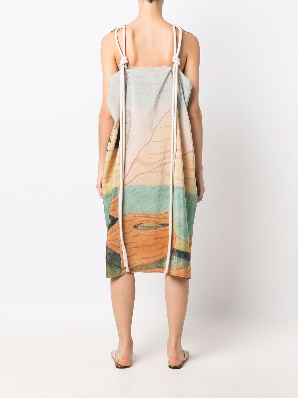 фото Lemaire graphic print shift dress