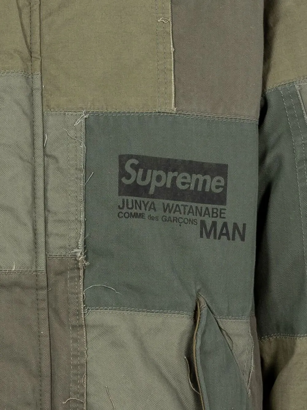 Supreme x Junya Watanabe Patchwork Hooded Jacket - Farfetch