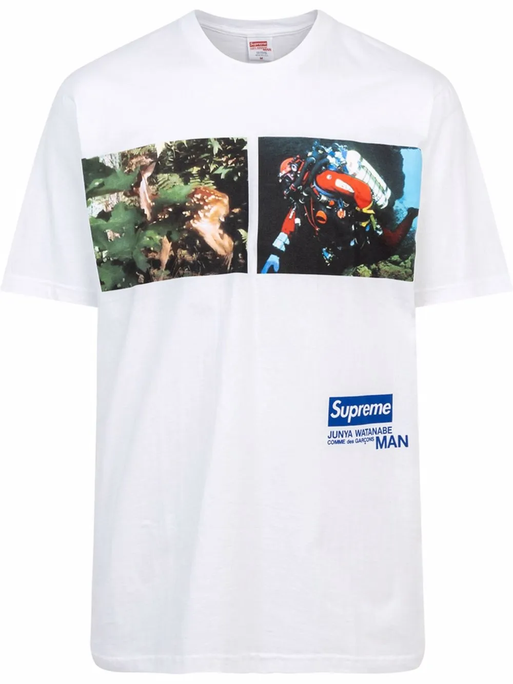 Cdg x clearance supreme t shirt