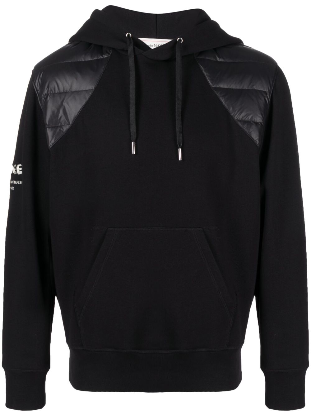 Alexander McQueen padded panel hoodie Men