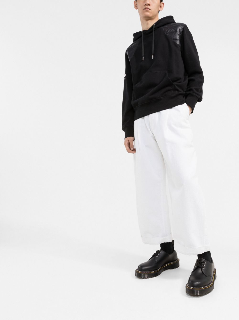 Alexander McQueen padded panel hoodie Men