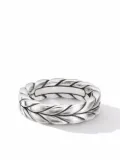 David Yurman sterling silver Chevron band ring (6mm)