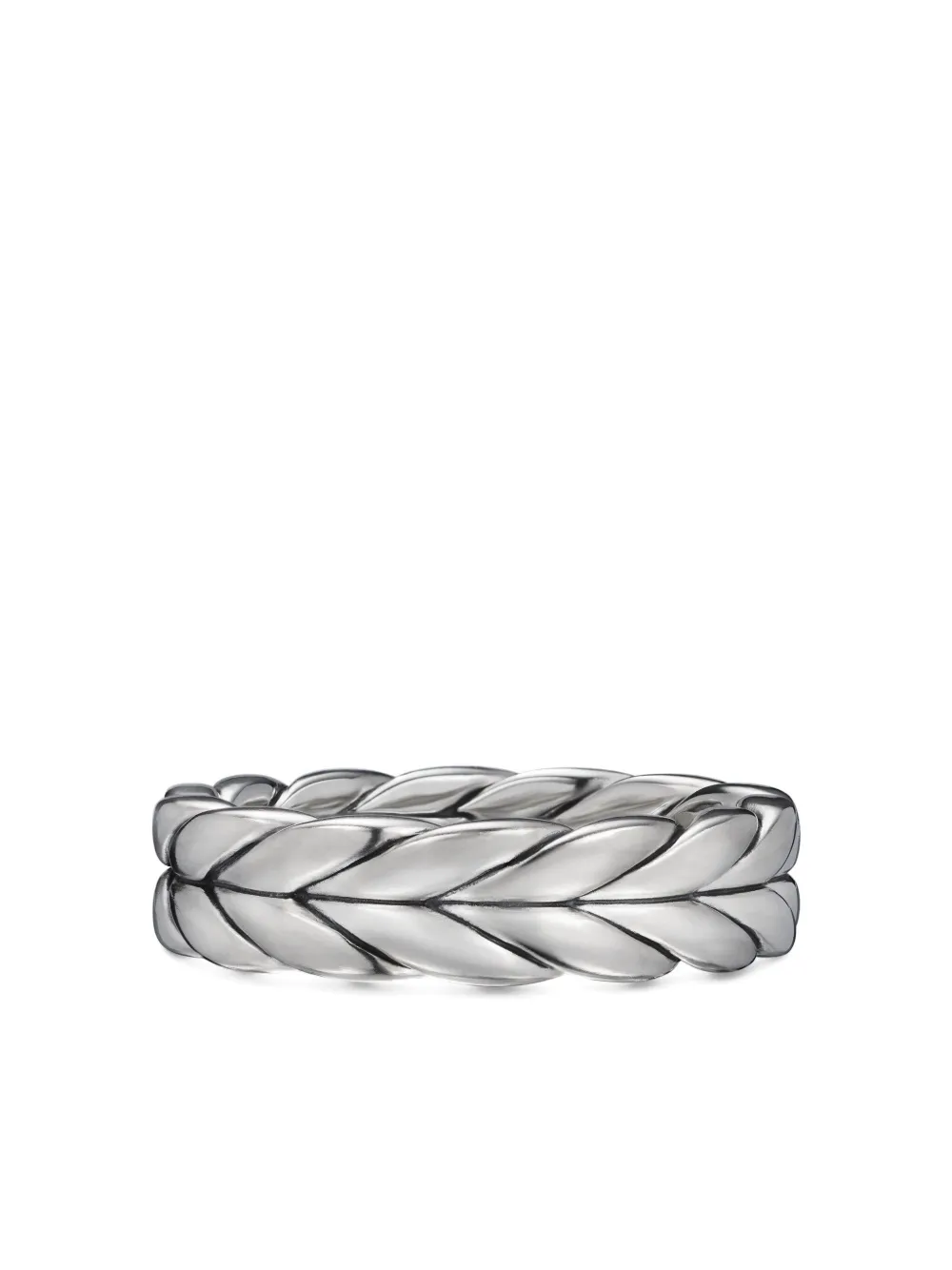 David Yurman Anello a fascia Chevron in argento sterling (6mm) | argento | Image 1