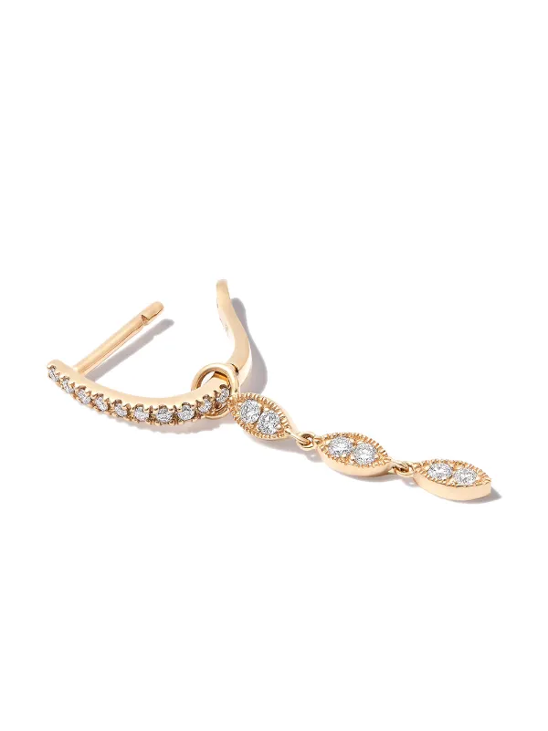 Kimaï 18kt Yellow Gold Cleo Diamond Drop Earring Gold FARFETCH JO