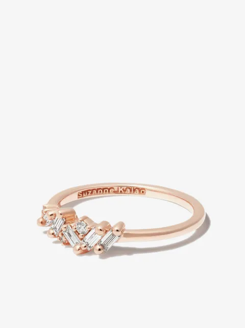 Suzanne Kalan 18kt rose gold Fireworks diamond eternity ring