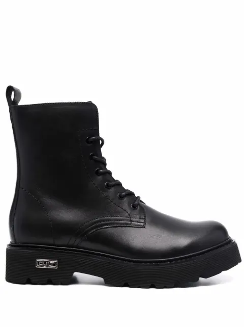 Cult lace-up leather boots