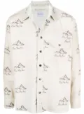 BLUE SKY INN logo mountain-print jacket - Neutrals
