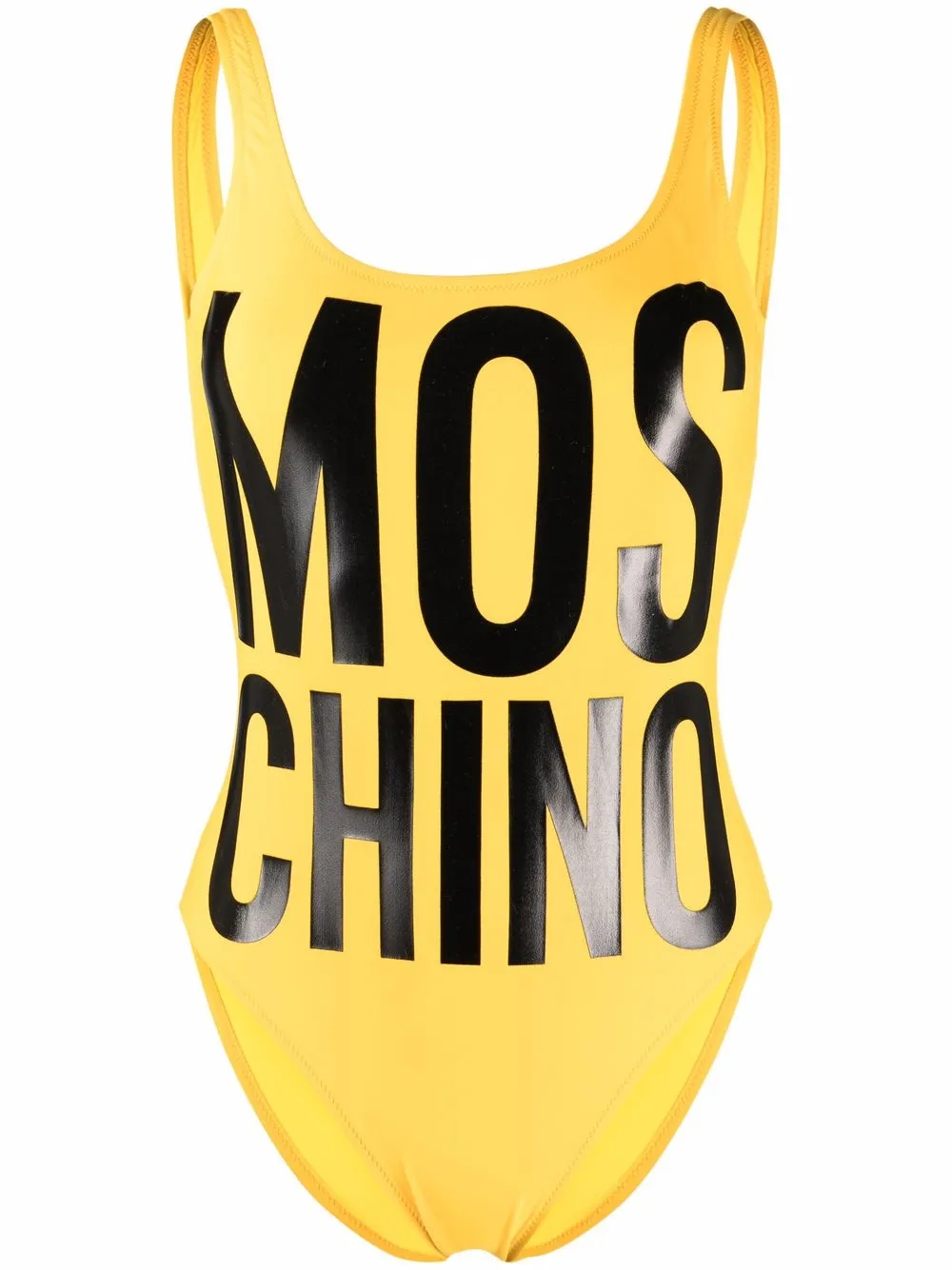 

Moschino traje de baño con logo estampado - Amarillo