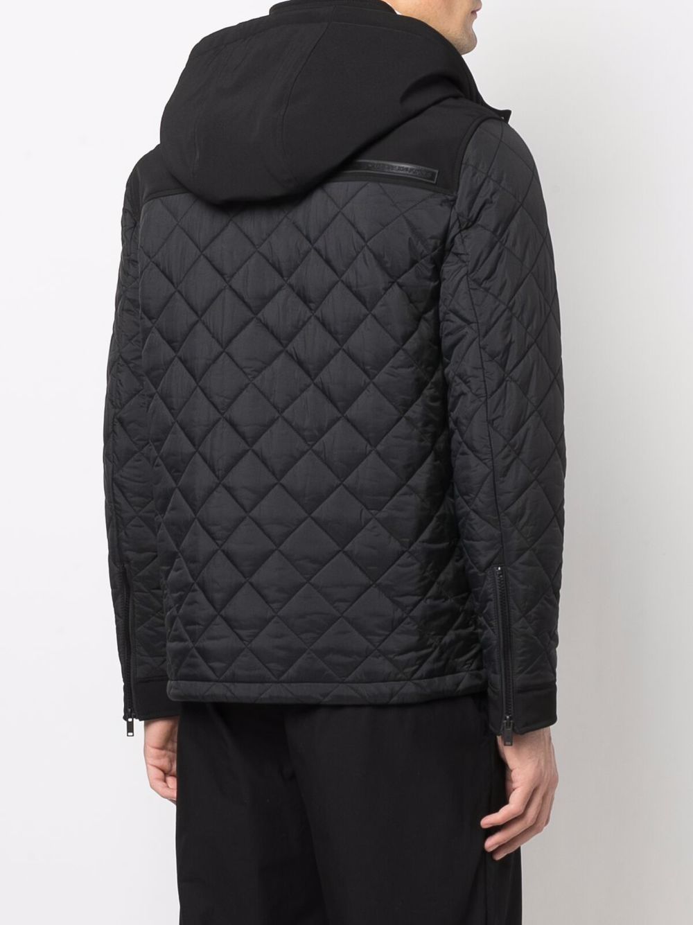 фото Moose knuckles quilted hooded jacket