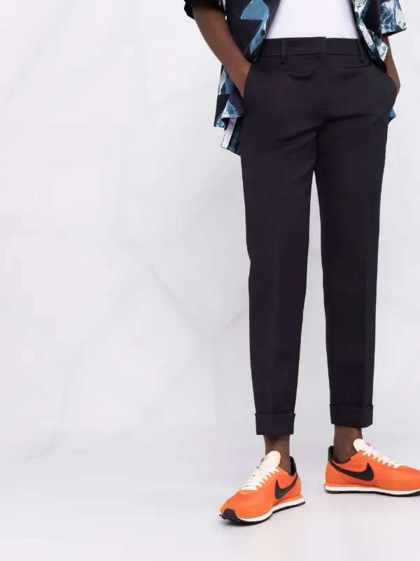 【関税&送料込】Golden Goose Tailored Trousers Golden Goose mid-rise Tailored Trousers | Blue | FARFETCH