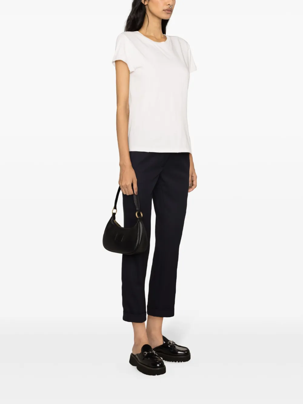 【関税&送料込】Golden Goose Tailored Trousers Golden Goose mid-rise Tailored Trousers | Blue | FARFETCH