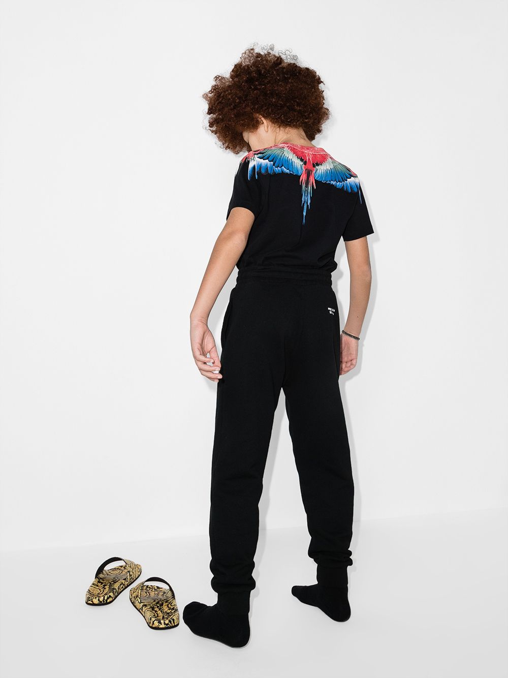 фото Marcelo burlon county of milan kids спортивные шорты с принтом cross