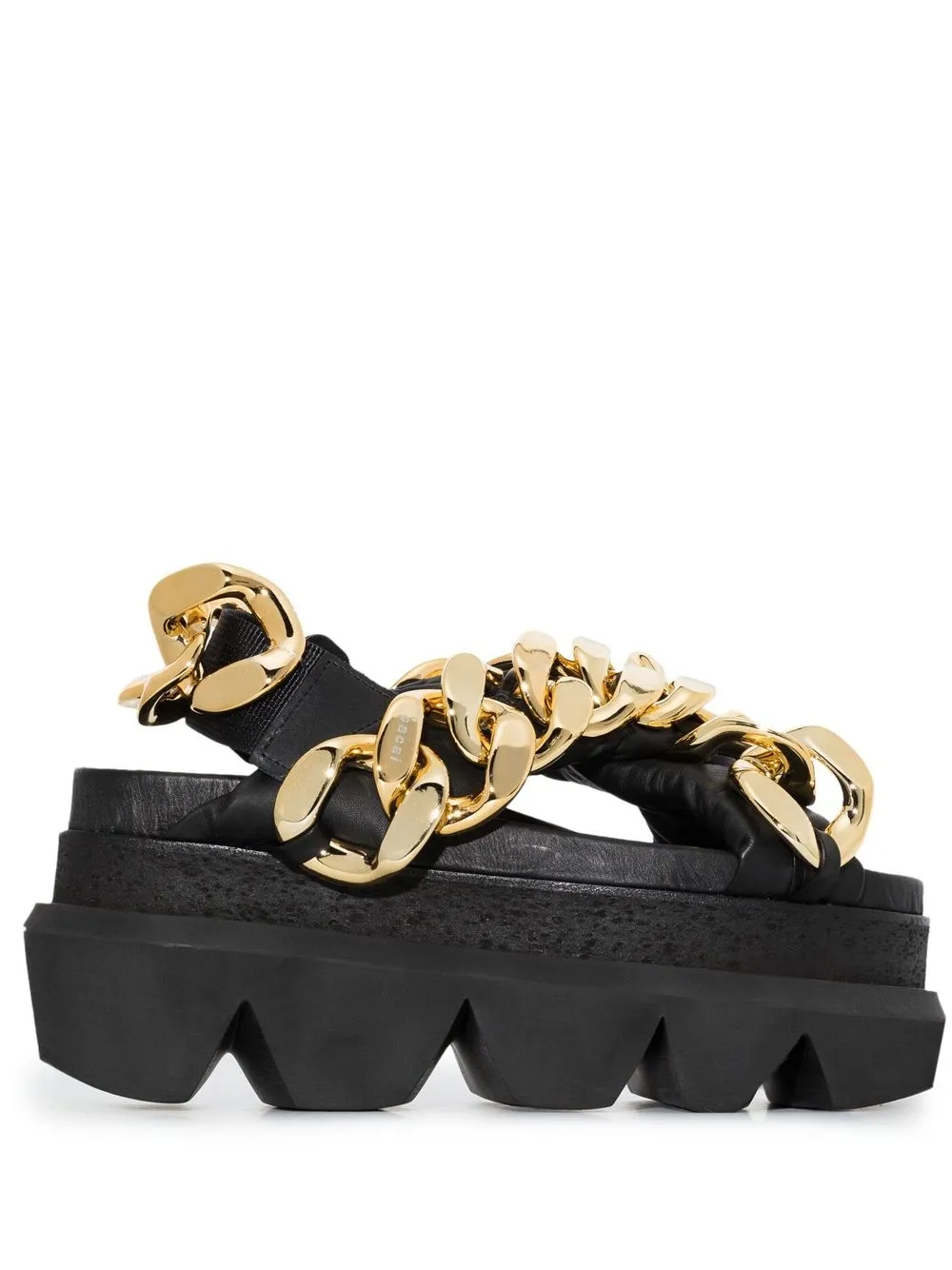 

sacai sandalias Cuban - Negro