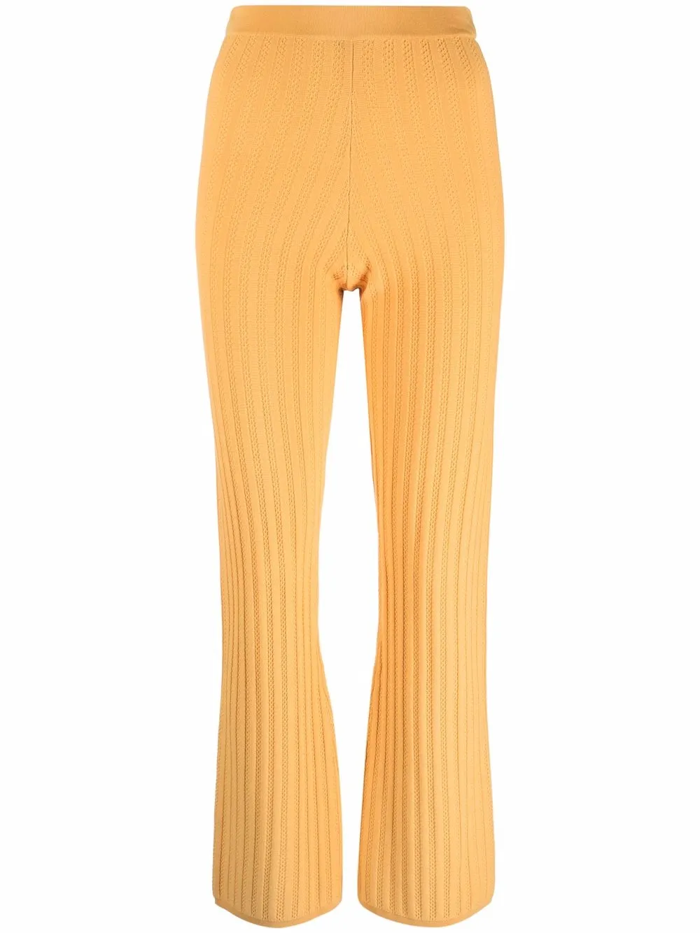 

SANDRO pantalones tejidos de canalé - Amarillo