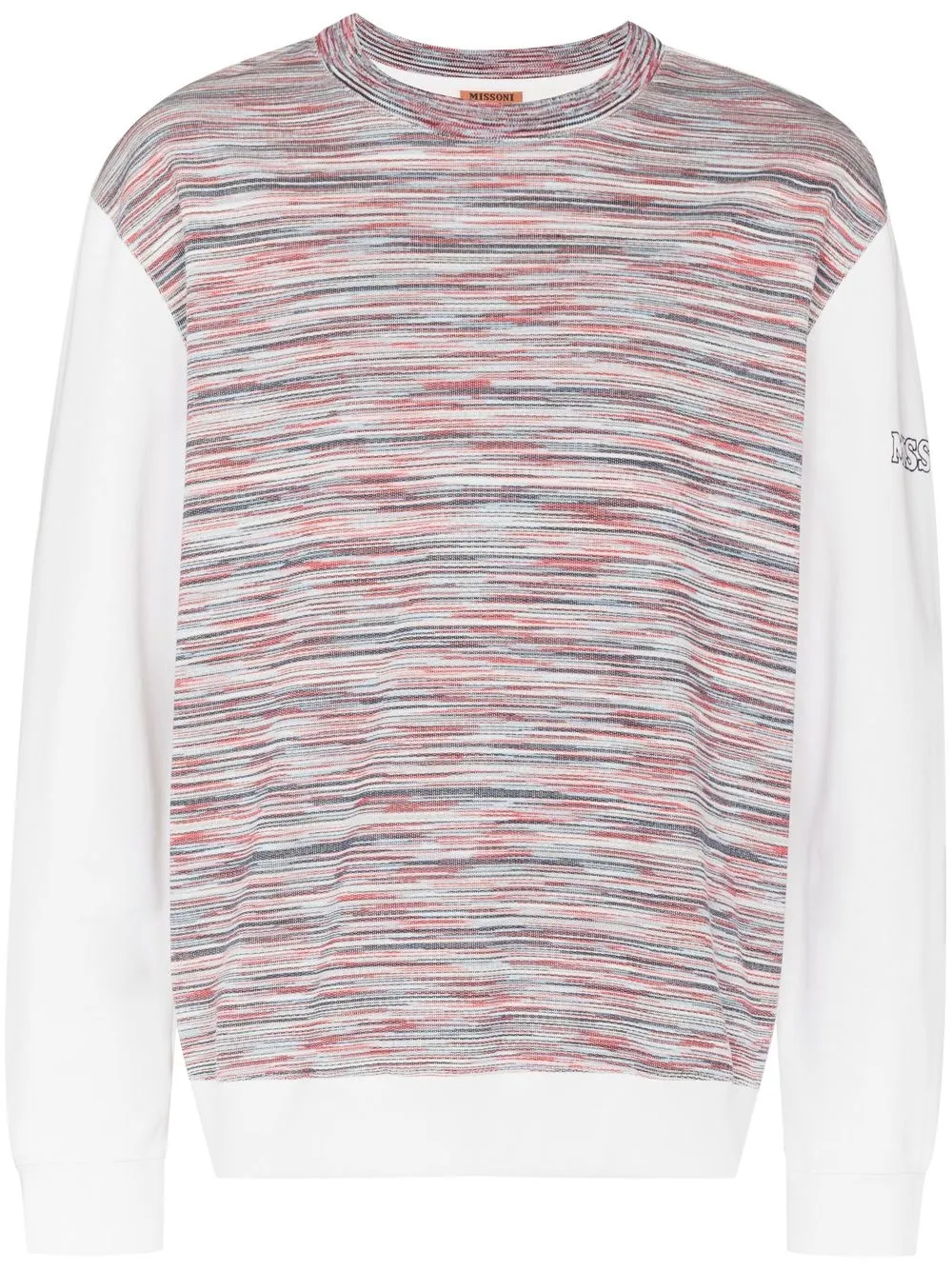 

Missoni striped crew neck sweater - Pink