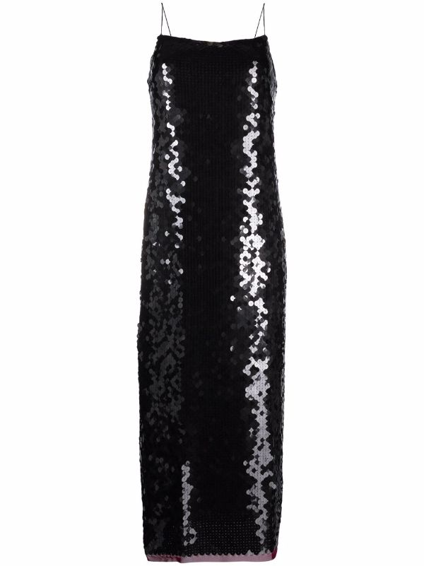 Shop Tory Burch sequin-embellished sleeveless maxi dress with Express  Delivery - FARFETCH