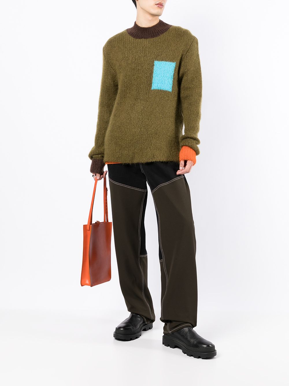 фото Jacquemus свитер с круглым вырезом в стиле колор-блок
