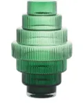 POLSPOTTEN Steps ribbed vase - Green