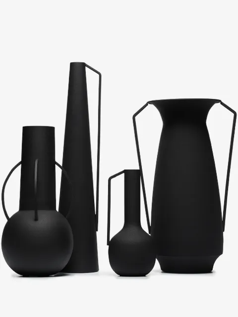 POLSPOTTEN Roman powder-coated vases (set of 4)